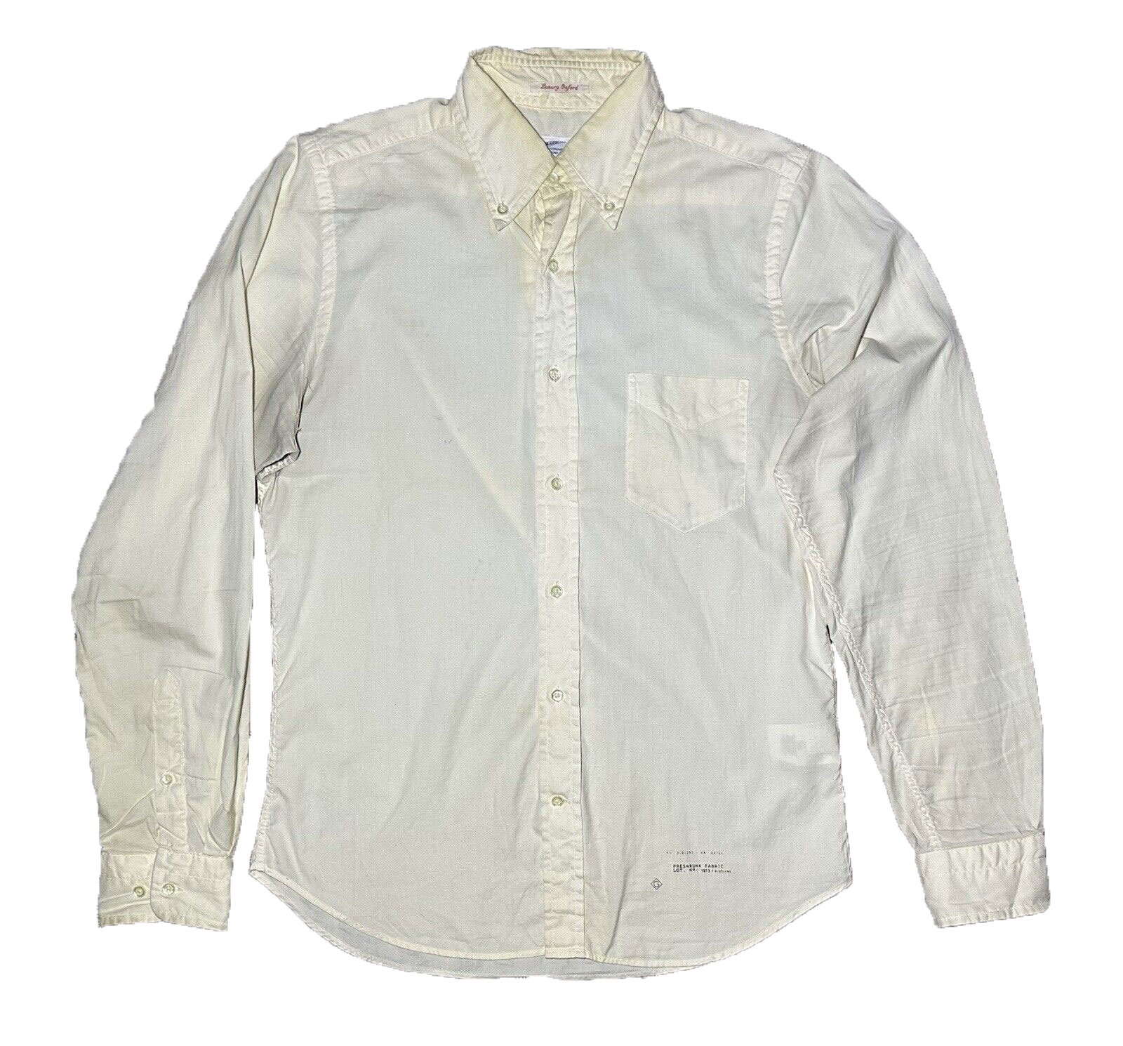 GANT RUGGER Cream Windblown Oxford Gmt Dyed Shirt 351730